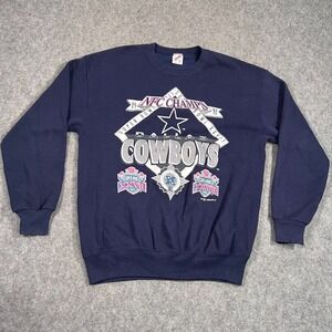 Vintage Jerzees 1992 Dallas Cowboys NFL NFC Champs Sweatshirt Men's Size XL